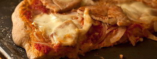 пицца с луком из цельнозерновой муки. Шаг 9