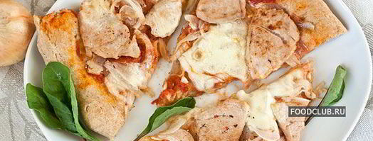 пицца с луком из цельнозерновой муки. Шаг 10