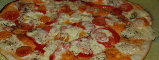 пицца с моцареллой и помидорами. Шаг 13