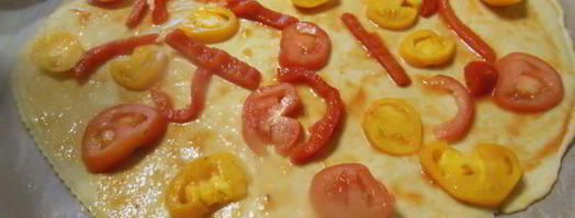 пицца с моцареллой и помидорами. Шаг 8