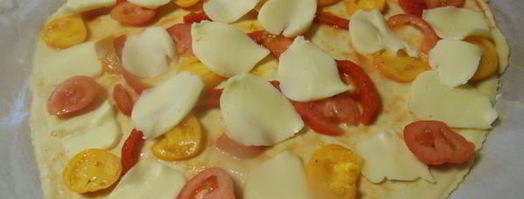 пицца с моцареллой и помидорами. Шаг 9