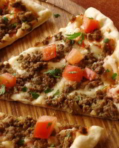 Пицца с мясным фаршем