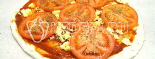 пицца с помидорами. Шаг 11