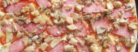 пицца с салями и грибами. Шаг 6