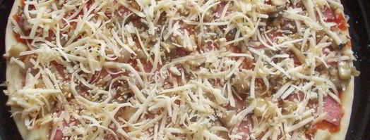 пицца с салями и грибами. Шаг 7