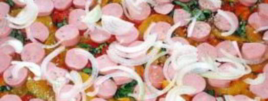 пицца с сосисками и маслинами. Шаг 2