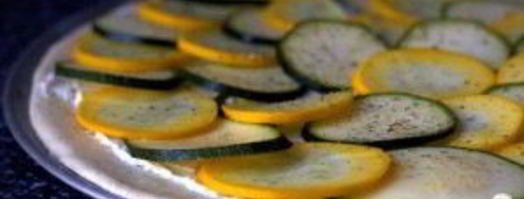 пицца с цуккини и козьим сыром. Шаг 3