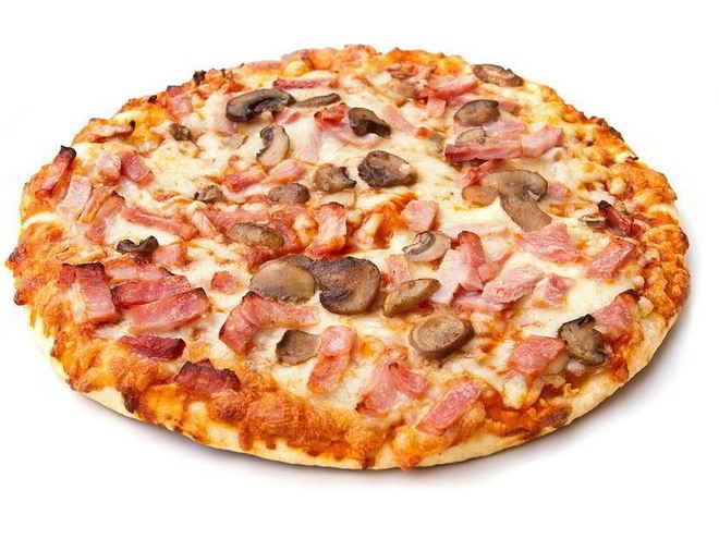 Рецепт пиццы с ветчиной и грибами