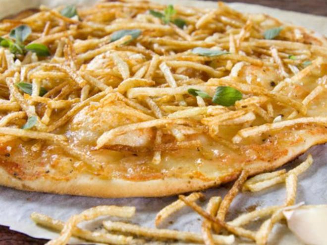 Рецепт пиццы с жареным картофелем