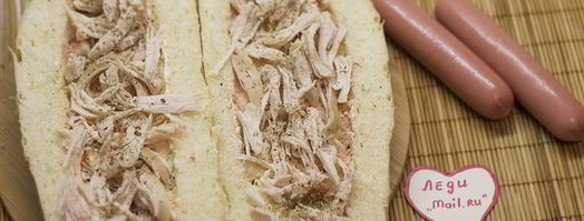 пицца в батоне. Шаг 3