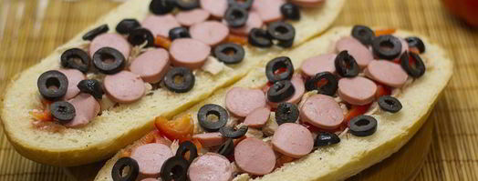 пицца в батоне. Шаг 4