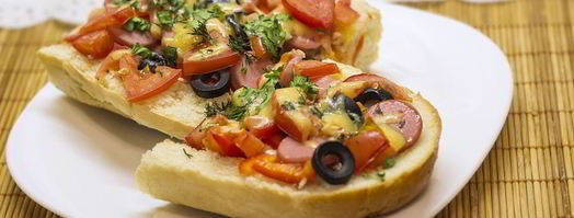 пицца в батоне. Шаг 8