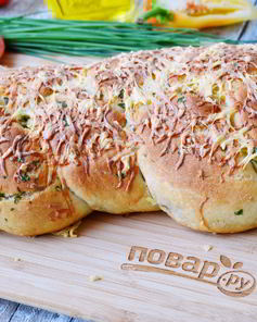 Плетеная пицца с начинкой