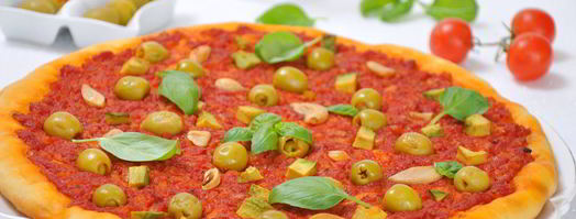 постная пицца с оливками и чесноком. Шаг 5