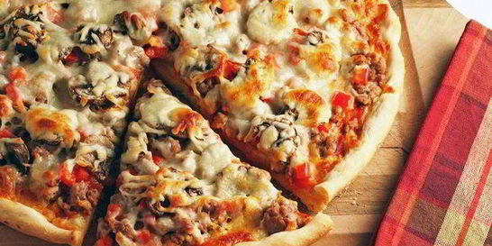 Простая пицца Домашняя в духовке