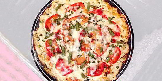 Творожная пицца с грибами