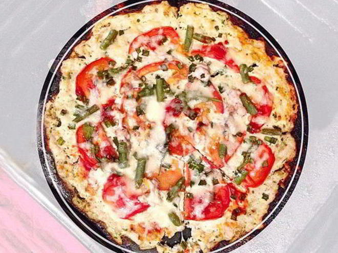 Рецепт творожной пиццы с грибами