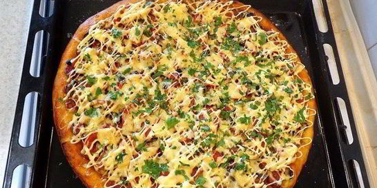 Творожная пицца