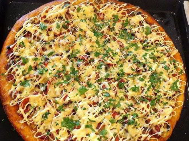 Рецепт творожной пиццы