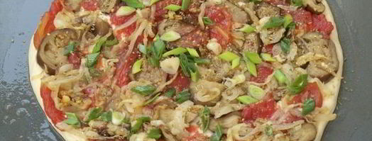 вегетарианская пицца с баклажанами. Шаг 9