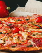 Заливная пицца на кефире в духовке