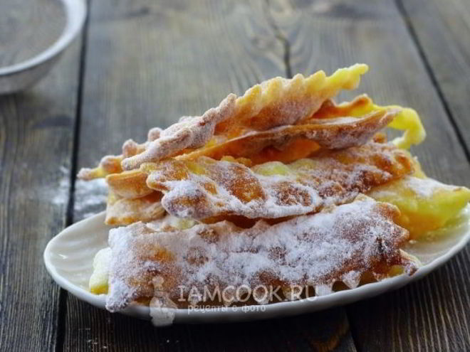 Рецепт постного хвороста