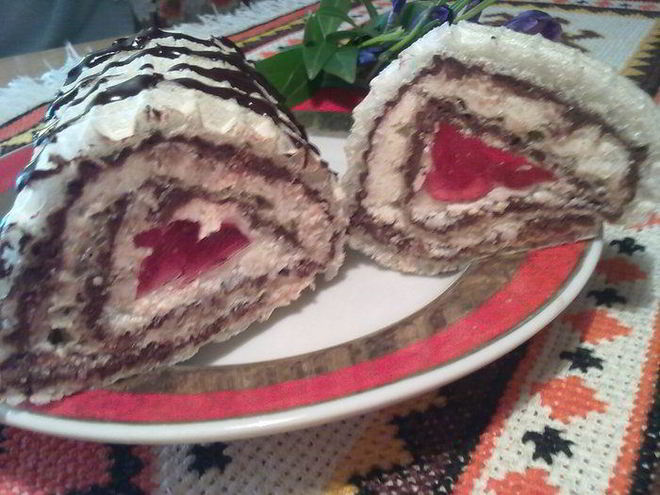 Рецепт рубинового рулета