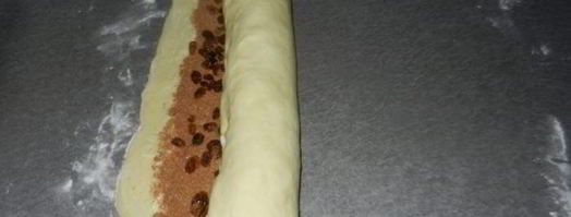 рулетики с корицей и изюмом. Шаг 8