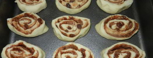 рулетики с корицей и изюмом. Шаг 10