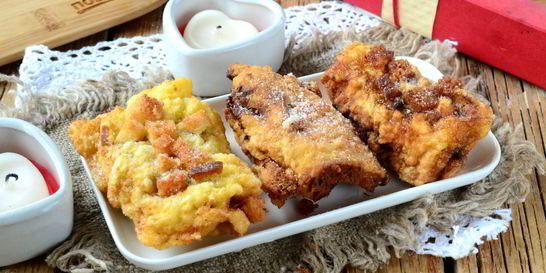 Рулетики с начинкой из бананов и шоколадом