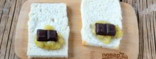 рулетики с начинкой из бананов и шоколадом. Шаг 3