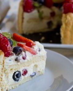 Бисквитная шарлотка