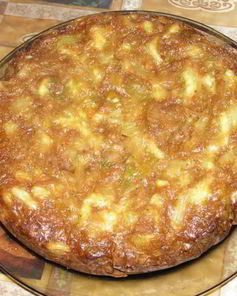 Капустная шарлотка в духовке