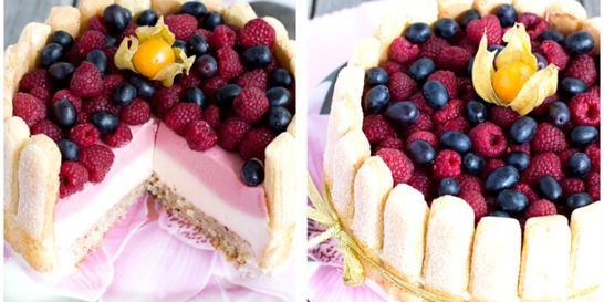 Малиновая шарлотка