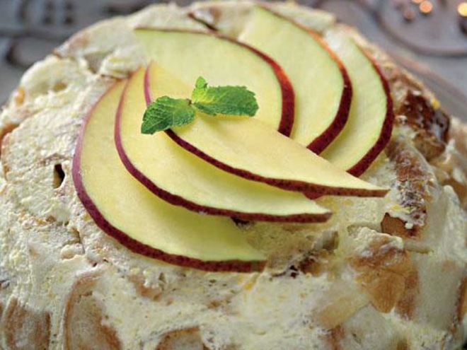 Рецепт мексиканской ванильной шарлотки с манго