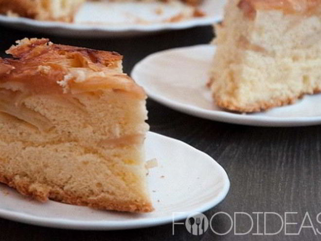 Рецепт шарлотки на кефире в мультиварке