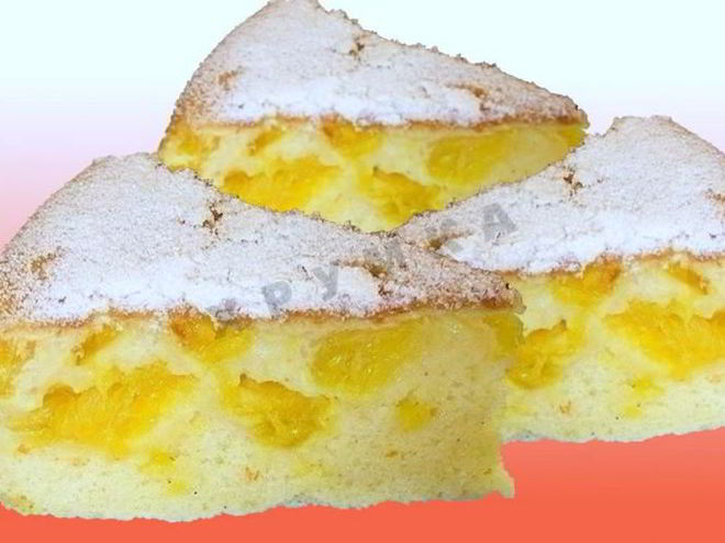 Рецепт шарлотки с апельсинами в мультиварке