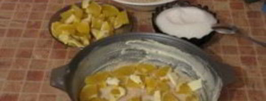 шарлотка с апельсинами. Шаг 4