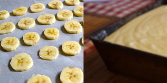 Шарлотка с бананами