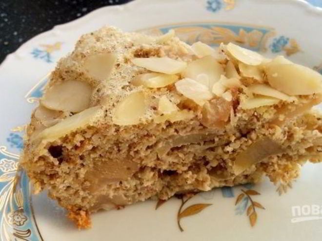 Рецепт шарлотки с отрубями