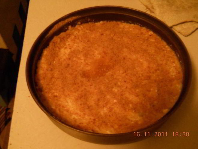 Рецепт шарлотки с рисом и яблоками