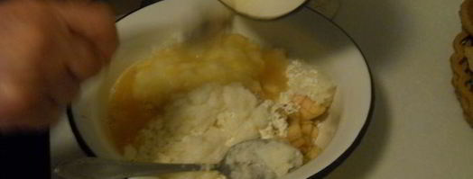 шарлотка с рисом и яблоками. Шаг 4