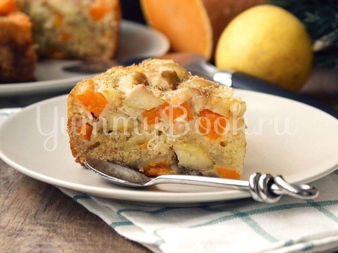 Рецепт шарлотки с тыквой и яблоками в мультиварке