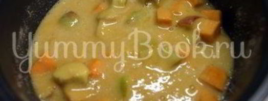 шарлотка с тыквой и яблоками в мультиварке. Шаг 5