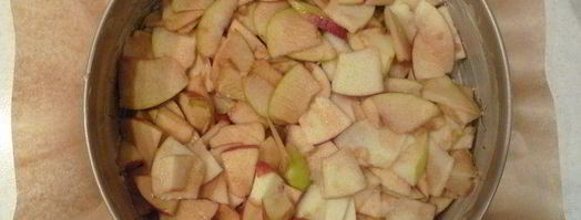 шарлотка с яблоками и облепиховым йогуртом. Шаг 6