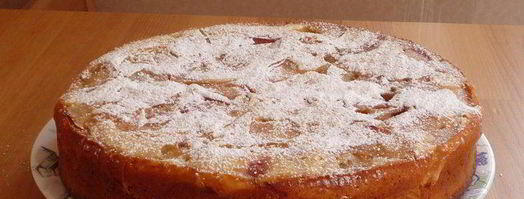 шарлотка с яблоками и облепиховым йогуртом. Шаг 9