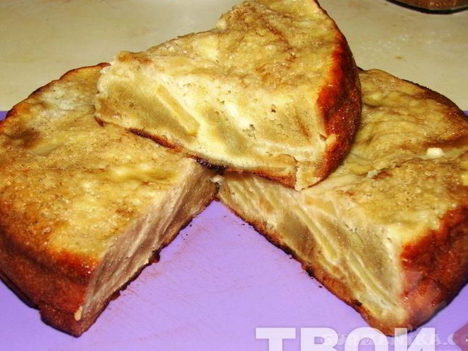 Рецепт шарлотки с яблоками и с творогом