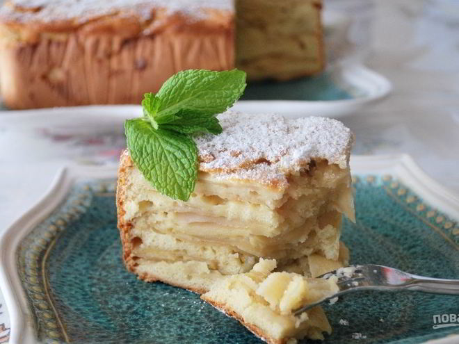 Рецепт шарлотки с яблоком