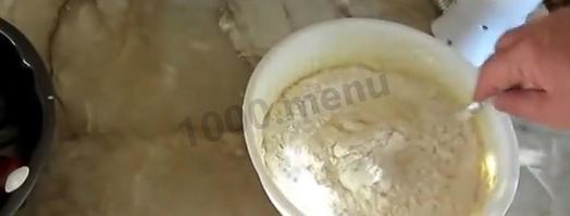 шарлотка творожная с творогом в духовке. Шаг 4