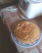 Шарлотка яблочно-вишневая